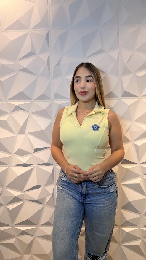 BLUSA POLO FLOR